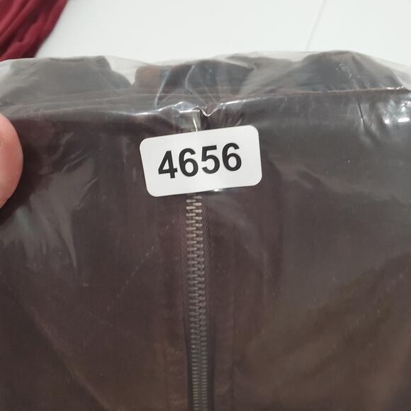 90s Talbots Vest Womens Small Brown Quilted Velvet Full Zip Collared Equestrian - Picture 7 of 7